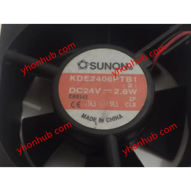 

SUNON KDE2406PTB1 DC 24V 2.6W 60x60x25mm Cooling Fan