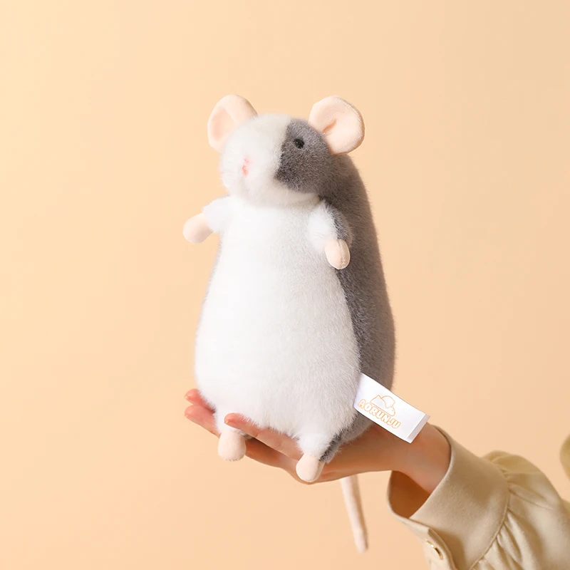 15/21CM Niedliche Fancy-Ratten-Plüschtiere Weiche Stofftier-Puppe Plüsch-Maus-Anhänger Schlüsselanhänger Lustige Geschenke – Detail 12
