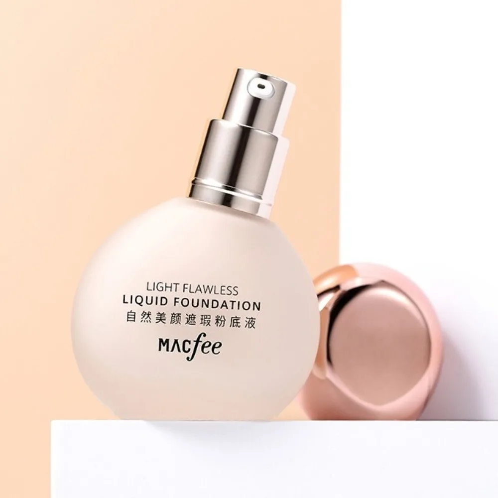 Invisible Pores Liquid Foundation Non-Fluffing Sweatproof Waterproof Foundation 8h Lasting Face Contour Liquid