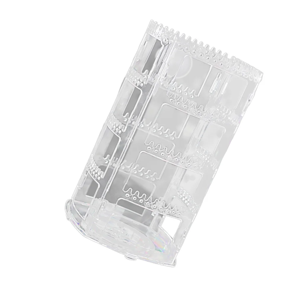 Rotating Earrings Jewelry Display Stand Durable Organizer Storage Box Desktop Rack for Earrings Rings Bracelets Watches