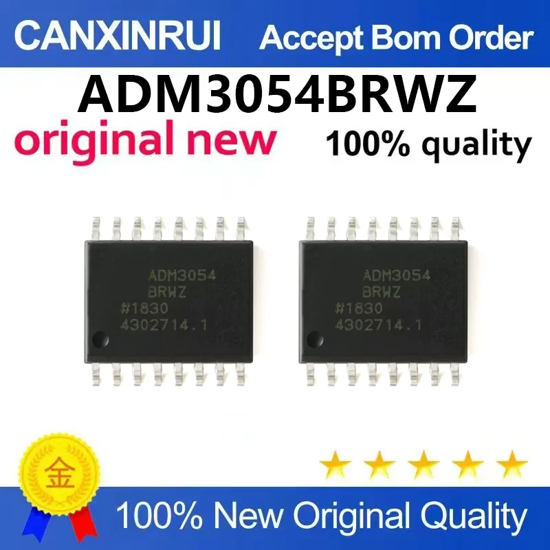 (5pcs-100pcs)Original genuine ADM3054BRWZ-RL7 SOIC-16 signal isolation high-speed CAN transceiver chip