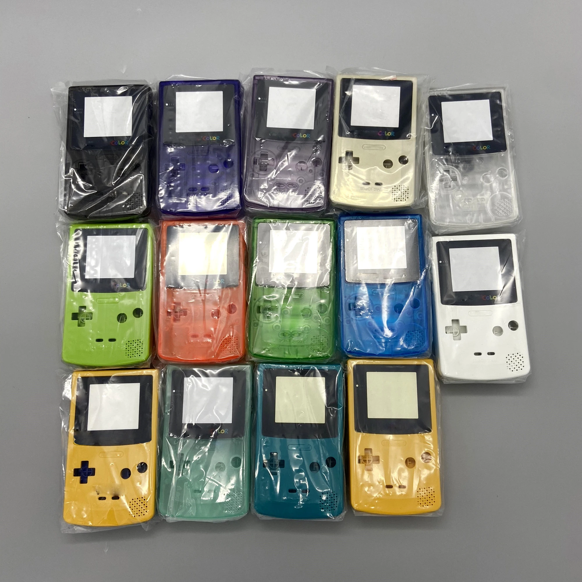 

10pcs High quality Plastic shell For GameBoy Color For GBC Housing case cover Shell Housing Case repair replacement