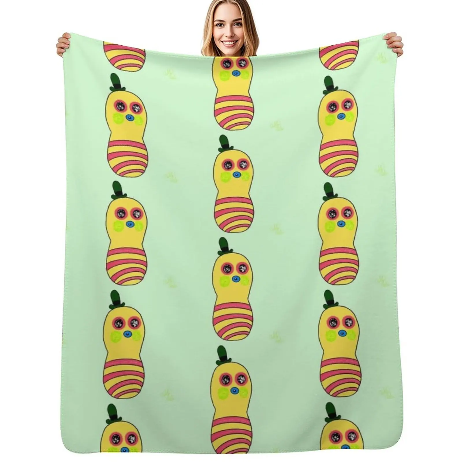 

Mr. Dinkles Throw Blanket Retros Flannels Large Tourist Blankets