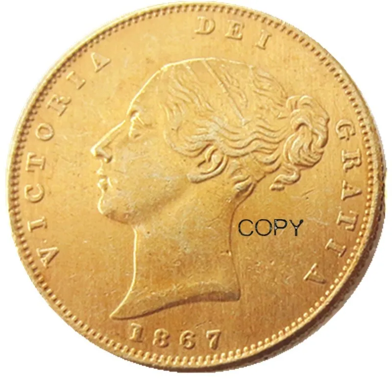 UK Any One Of (1839-1884)-P Queen Victoria Young Head Gold Coin Very Rare Half Sovereign Die Copy Coins