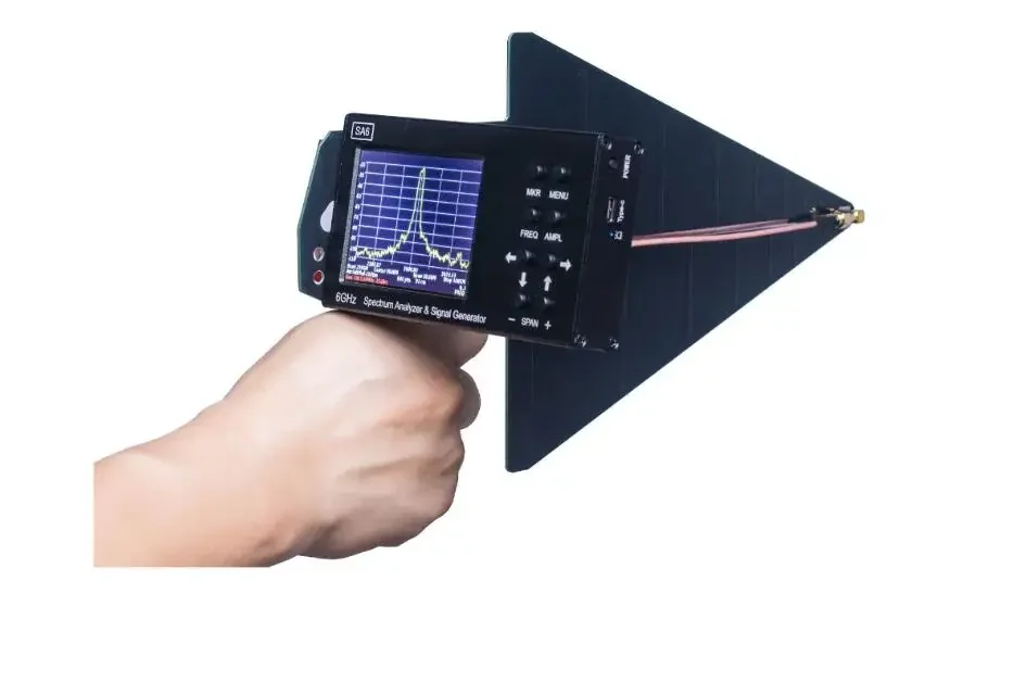 6 ГГц, SA6, анализатор спектра радиочастоты, генератор сигналов спектра + HT6, периодическая антенна LPDA для 3G, 4G, LTE, CDMA, DCS, GSM, GPRS, GLONASS