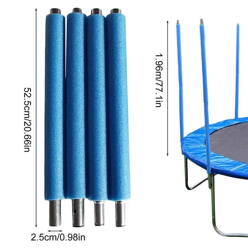 AF93-Sostituzione dei pali del trampolino, con protezione anticollisione dei pali del trampolino, con tubo dritto per custodia con viti