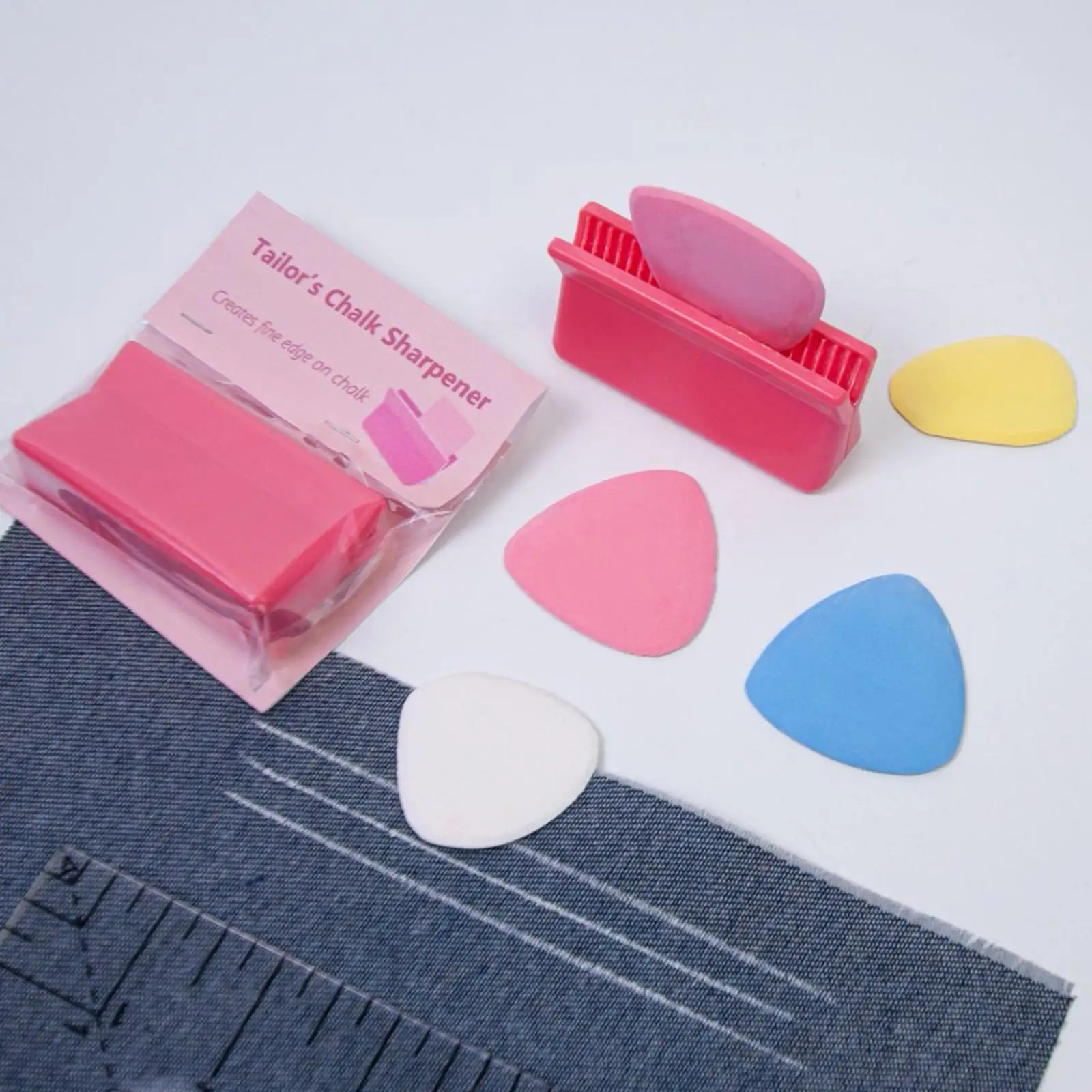 Tailors Chalk Sharpener Fabric Chalk Markers Easy Carrying Sturdy Home Sewing Accessories for Sewing Crafting Patchwork Mom