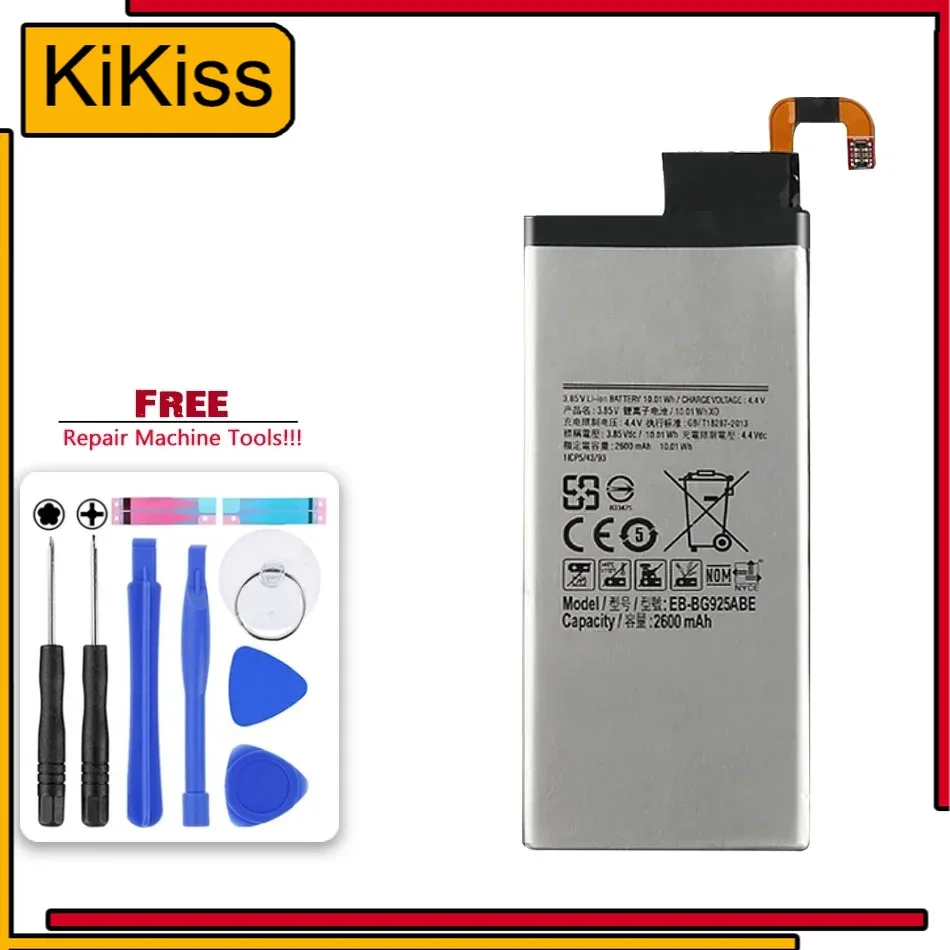 EB-BG925ABA Battery For Samsung GALAXY S6 Edge G9250 SM-G925l G925F G925L G925K G925S G925A G925 S6Edge 2600mAh With Track Code