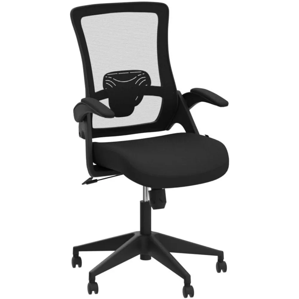 

Office chair with high back mesh and adjustable height and ergonomic design for home office computer desks and chairs