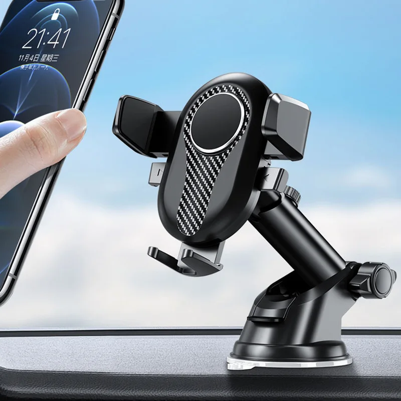 Car Phone Holder Stand Gravity Car Suction Cup Phone Stand for Mobile Phone for iPhone 13 12 Xiaomi Redmi Samsung Huawei