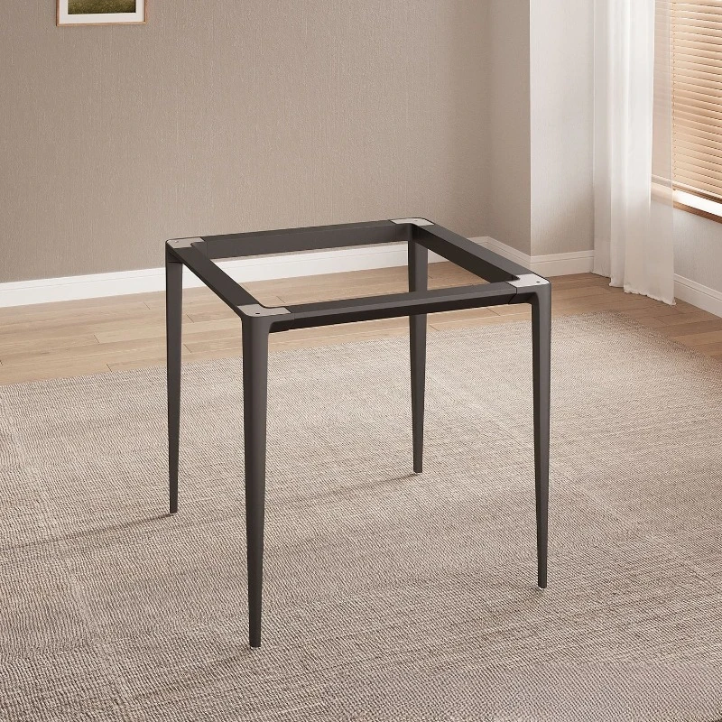 Light Luxury Aluminum Alloy Square Table Leg Bracket, Support Feet for Household Rock Slab Dining Table and Restaurant Bench