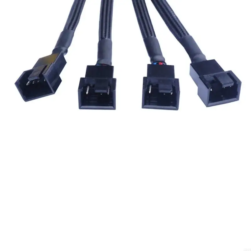 203b 1 a 4 vias ventilador principal 4pin PWM Linha Linha do computador Splitter fã ventilador