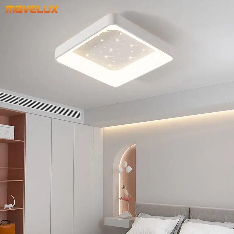 Escurecimento branco simples novo moderno led luzes do candelabro sala de estar jantar quarto cozinha hall corredor casa lâmpadas iluminação interior