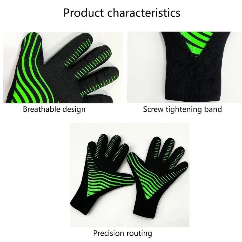 

652F Защита пальцев Нескользящие дышащие перчатки Вратарские перчатки с сильным захватом Детские перчатки