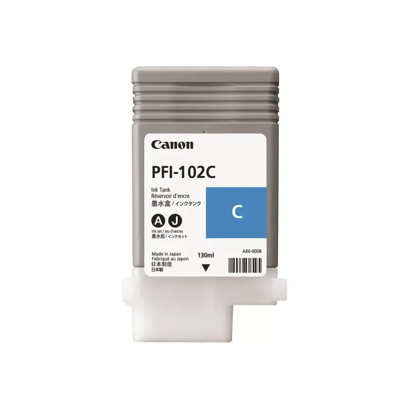 Canon PFI102 Cyan Original ink cartridge-0896B001 PFI102C tintasycartuchos.com