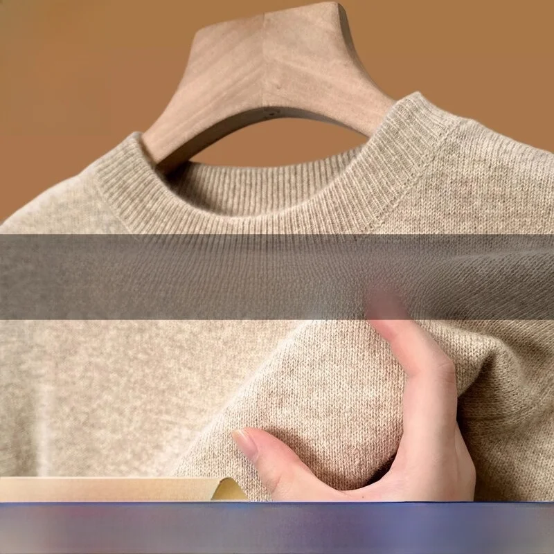 Round neck camel