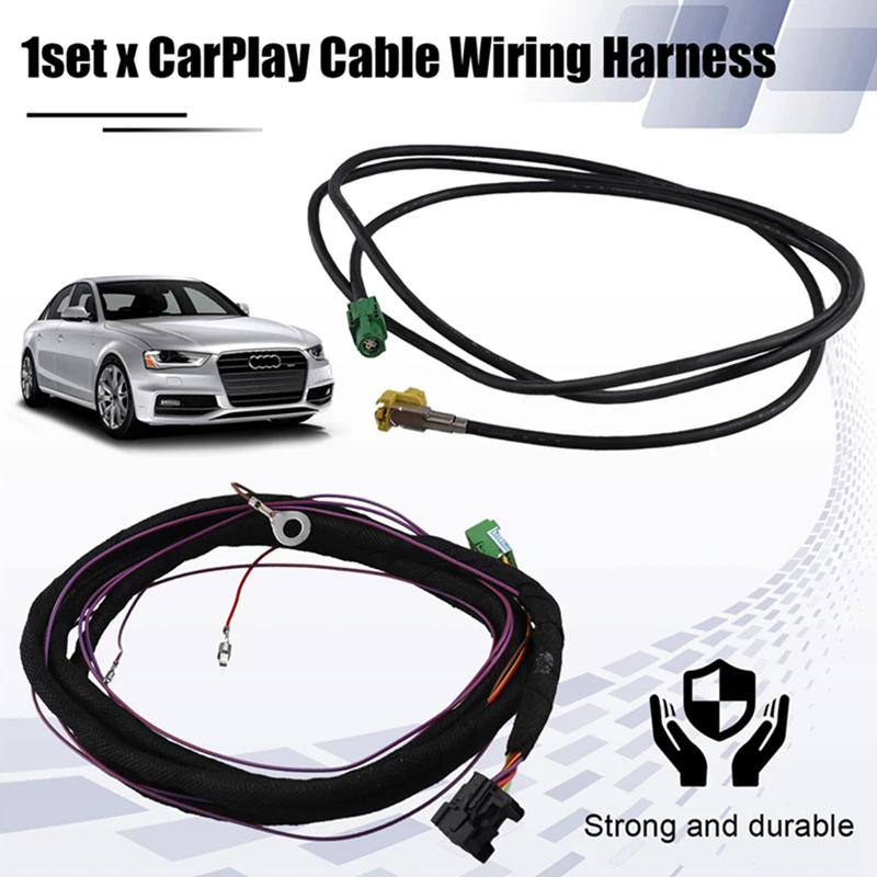 Audio Carplay AMI USB Music Smartphone Interface AUX-In Cable Wire Harness For 8W0035736 For  A4 A5 B9 8W Q5 Q7