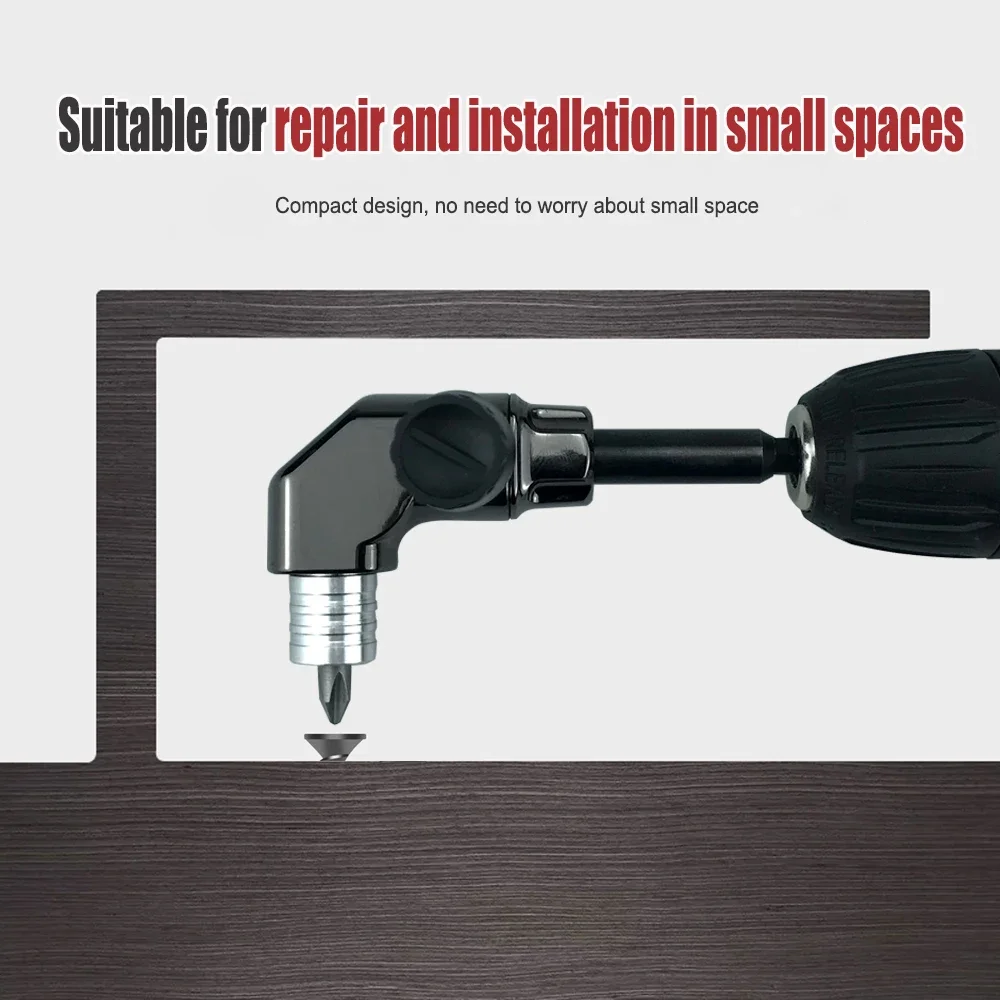 

Right Angle Screwdriver Holder Drive Bit Angle Extension Electric Screw Driver Angle Driver Hand Tools Self-Locking 90 Degree