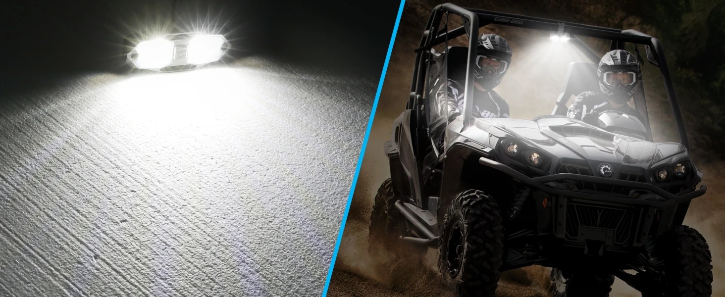 For Jeep Wrangler JK 2007-2018 Roll Bar Cage Mount UTV LED Interior Dome Light Map Courtesy Lighting White Bright Waterproof 12V