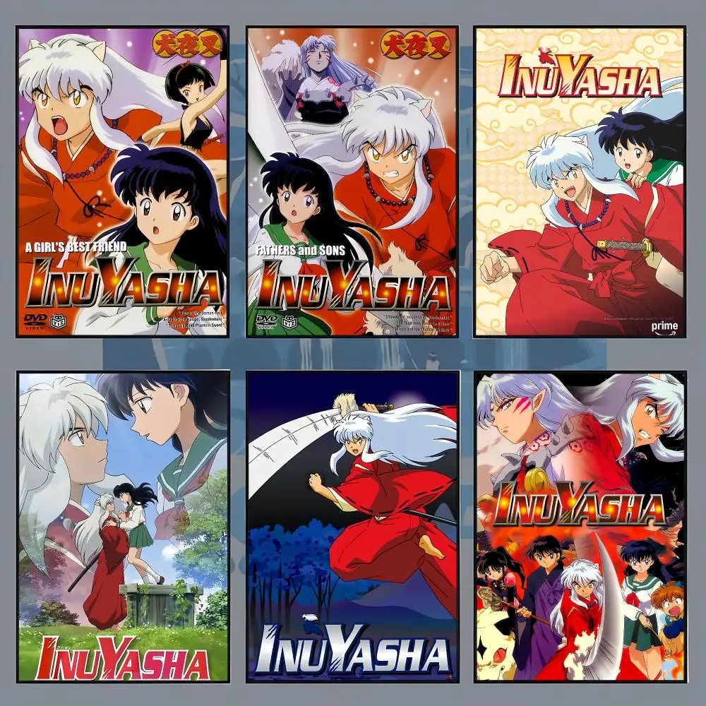 A-Anime I-Inuyasha Poster Aesthetic Wall Art Print for Living Room Bedroom Study Office Café Home Decor Stylish Gift