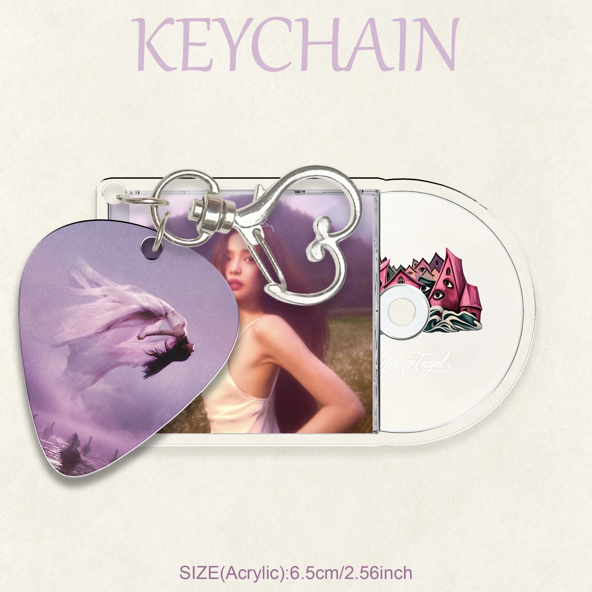 JE/NNIE,Kpop Style,Keychain,Album Merchandise,Acrylic Keychain,Cute Exquisite Small Gift,Durable Bag Accessory.