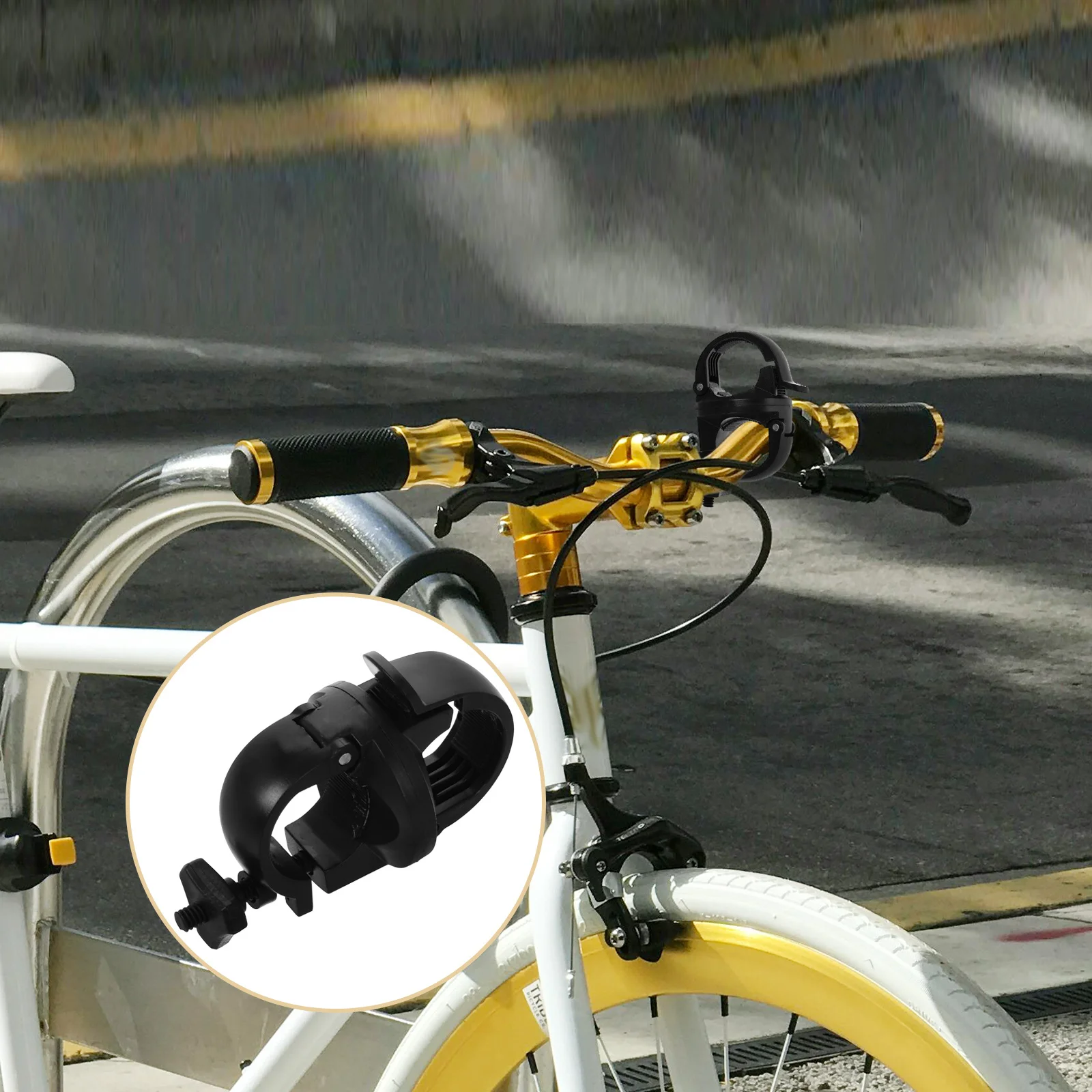 

2Pcs Bicycle Light Mounting Bracket Handlebar Light Holder Quick Release Compatible with Mountain Road Bikes Headlight Holder