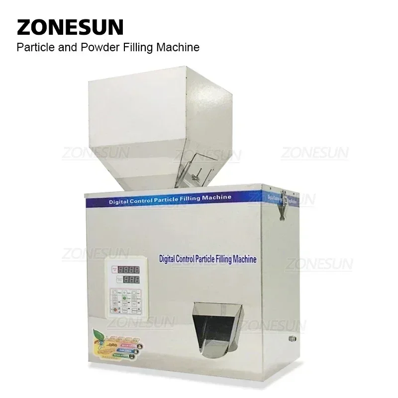 ZONESUN 5-500G Intelligent Powder Food Filler Grain Cereals Sachet Bag Racking Weighing Filling Machine