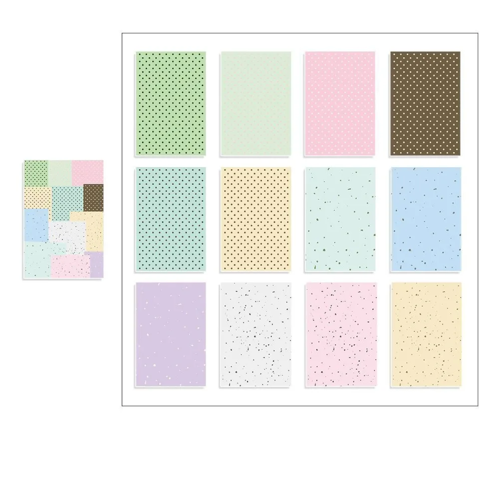 

A7 Refill Pages Memo Pad Grid Blank Double Sided Scrapbook Journaling Paper Minimalist Collage Craft Supplies Planner Inserts