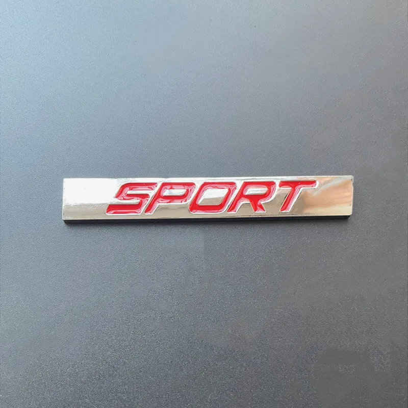 3D Metal Black Chrome Logo Sport Badge Car Fender Emblem Trunk Decal For Toyota Honda Nissan VW Audi Sport Sticker Accessories view 5