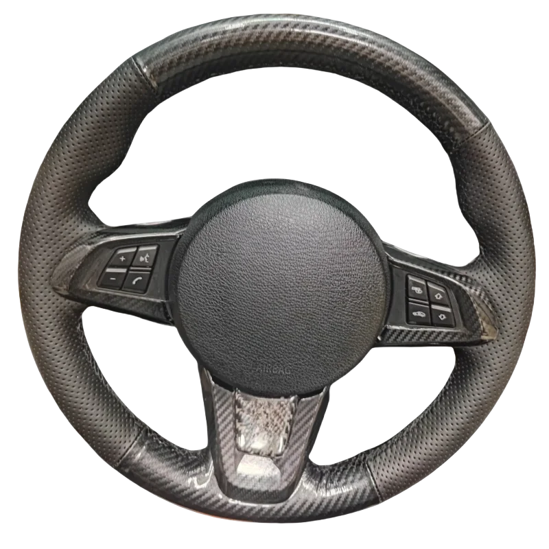 Чехол на руль из углеродного волокна из натуральной кожи для BMW Z4 E89 2009-2014 Чехол на ручку Салон Автомобильные аксессуары