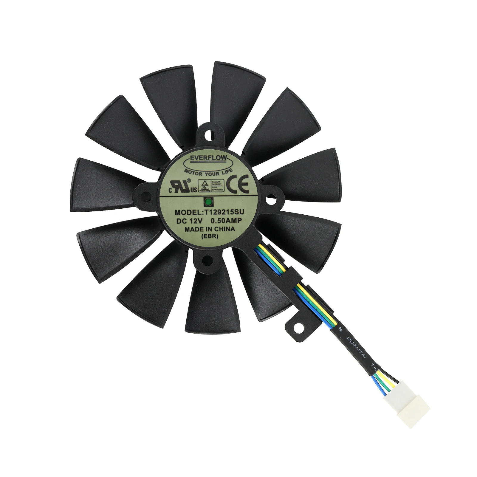 88มม.T129215SU พัดลมระบายความร้อนเปลี่ยนสำหรับ ASUS AREZ ROG Strix RX VEGA56 VEGA64 580 590 480 OC Edition กราฟิกการ์ดแฟน