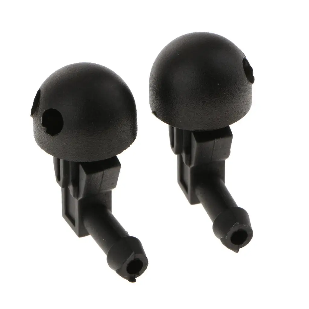 Bico de água para limpador de para-brisa de carro, 2 peças, spray para peugeot 206 6438av 6438e6 6438j2, bico ajustável em formato redondo