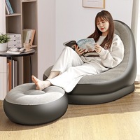 Inflatable Portable Single Sofa Reclining Chair Home Bedroom Chairs Multifunctional Outdoor Lazy Reclining Couch 쇼파 Furniture