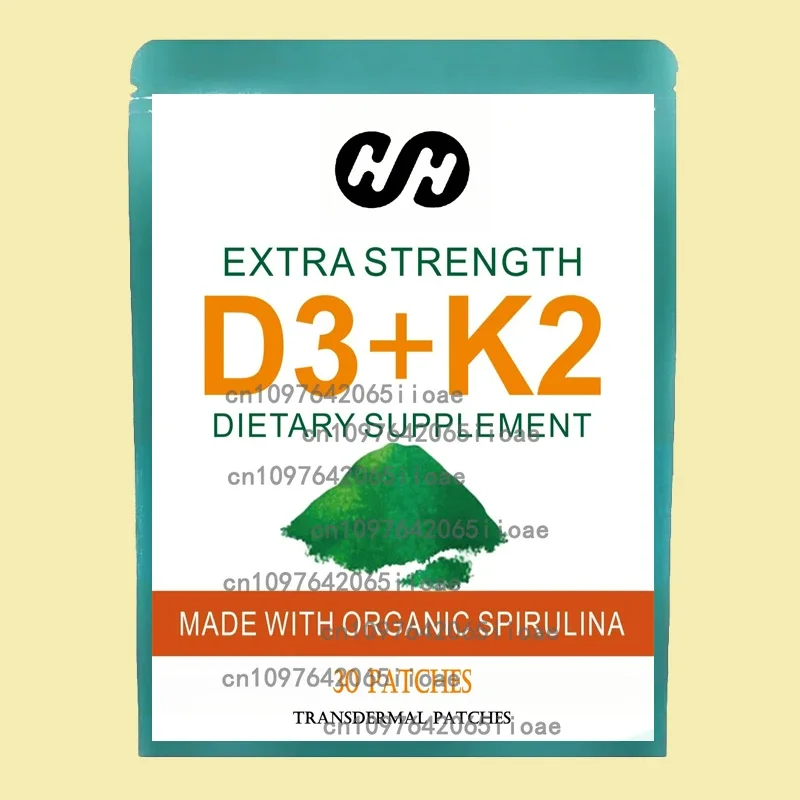 30 cerotti Le cerotti transdermici alla vitamina D3 K2 supportano le ossa sane e l'immunità del cuore