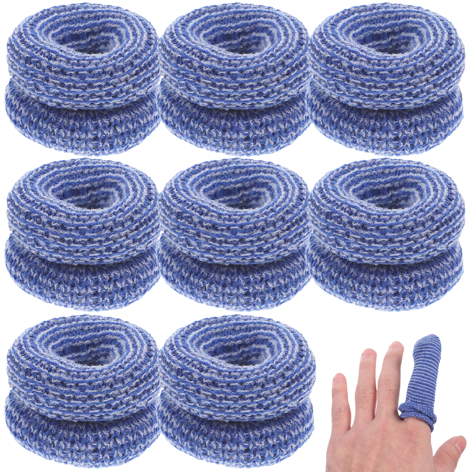 

20 Pcs Finger Protectors Cotton Small Multifunction Convenient Reusable Wear Resistant Office Supplies Medium Size
