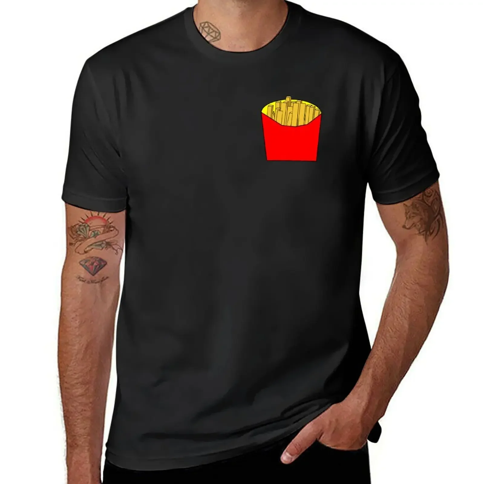 

French fries T-Shirt Funny t-shirt valentines boutique clothes fruit of the loom mens t shirts