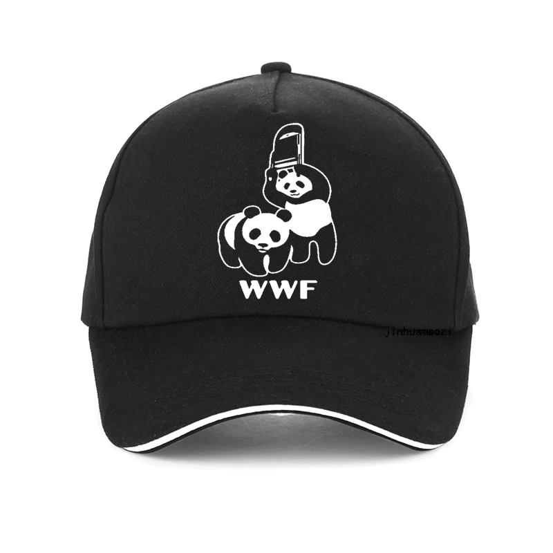 

WWF Wrestling Panda Comedy Camiseta Baseball Cap Men 100% Cotton Fashion Funny Hip Hop hat Women Adjustable Snapback hats