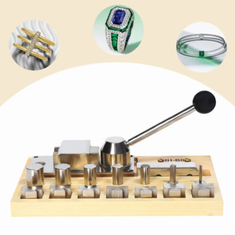 Multi-functional Making Jewelry Ring Bender Jewelry Making Tool Hand Crank Ring Bracelet Press Bending Machine High Precision