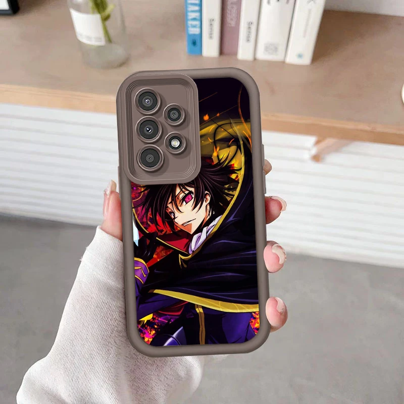 Anime C-Code G-Geass Cool For Samsung A73 A71 A54 A53 A52 A51 A33 A32 A21S A14 A13 A12 A25 A04 A05 5G Eye Ladder Cover