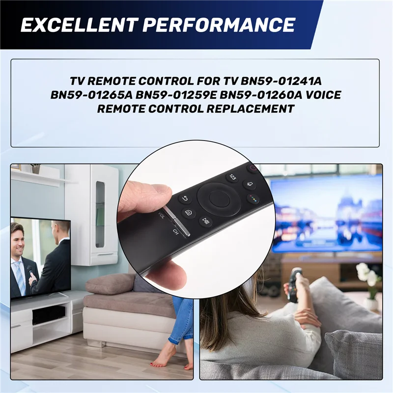 BAAY TV Remote Control For  TV BN59-01241A BN59-01265A BN59-01259E BN59-01260A Voice Remote Control Replacement