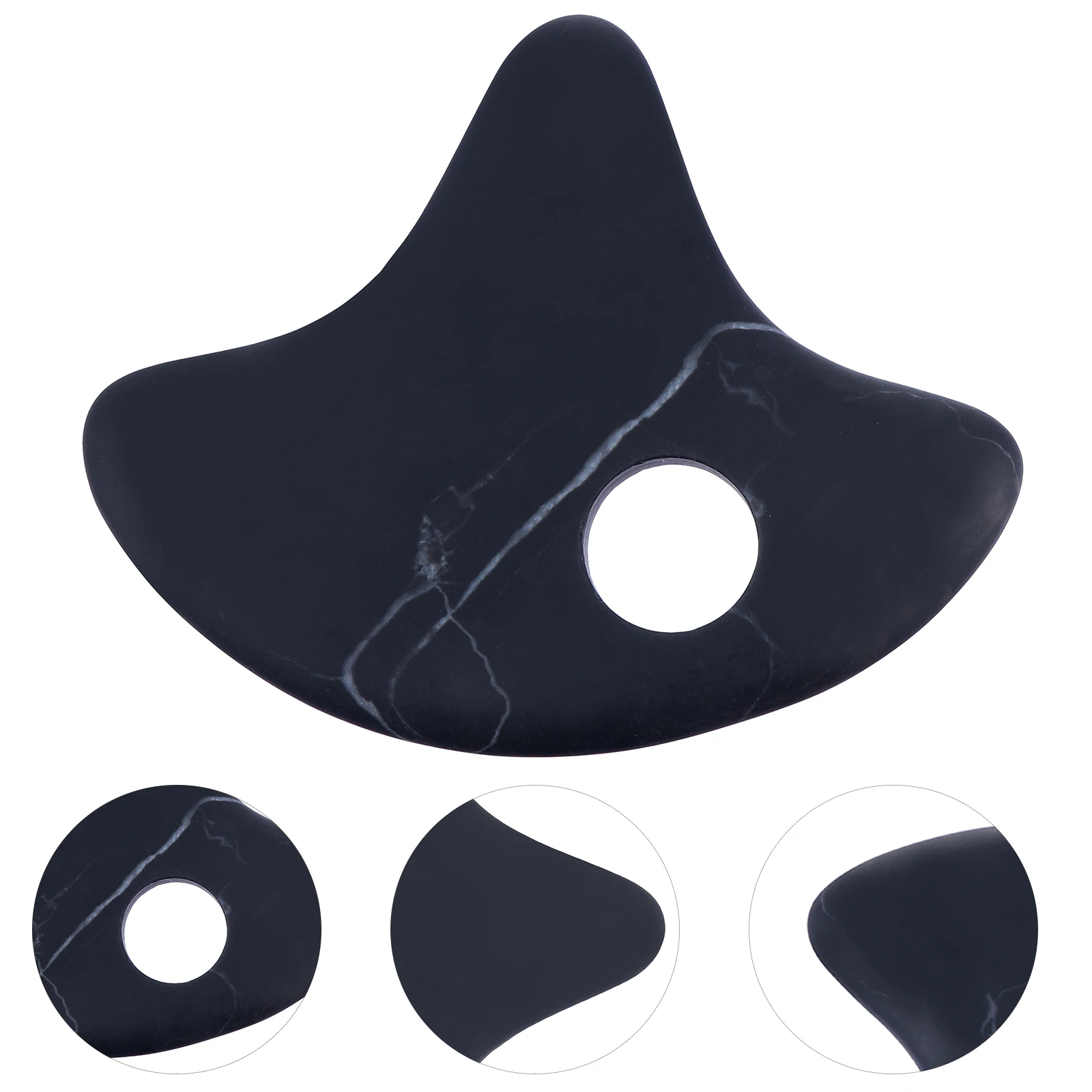 

1 шт., пластина Bian Stone Gua Sha, косметическая массажная скребковая доска для медицинской терапии, прочный подарок для родителей, друзей