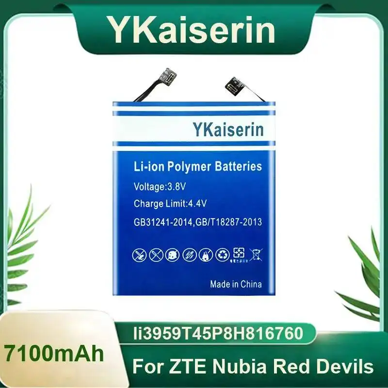

Mobile Phone Battery High Quality 7100Mah For Zte Nubia Red Devils Li3959t45p8h816760