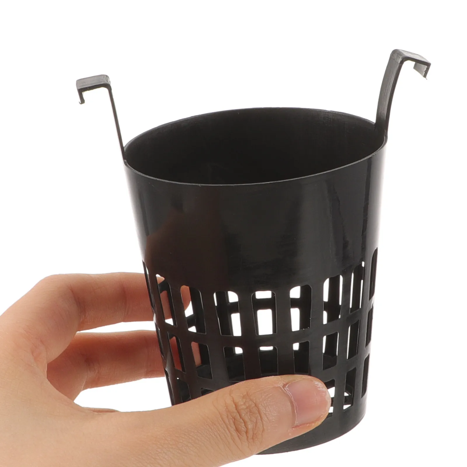 

6Pcs Water Plant Net Cups Black Plastic Planting Basket Uv Resistant Hydroponic Basket Garden Plant Pot Nursery Pots