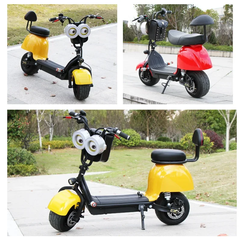 Little Harley Electric Vehicle Small Q Electric Vehicle 48V Twist Car Adult Scooter Little Dolphin Gift Parent-Child Car Wide Ti