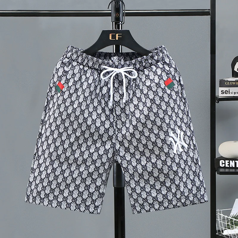 

Новые модные мужские ор Брюки Лето Тонкий ледяной шелк Qui Dry Casual Outdoor Beach Sports orts Прямые брюки со средней талией Молодежные