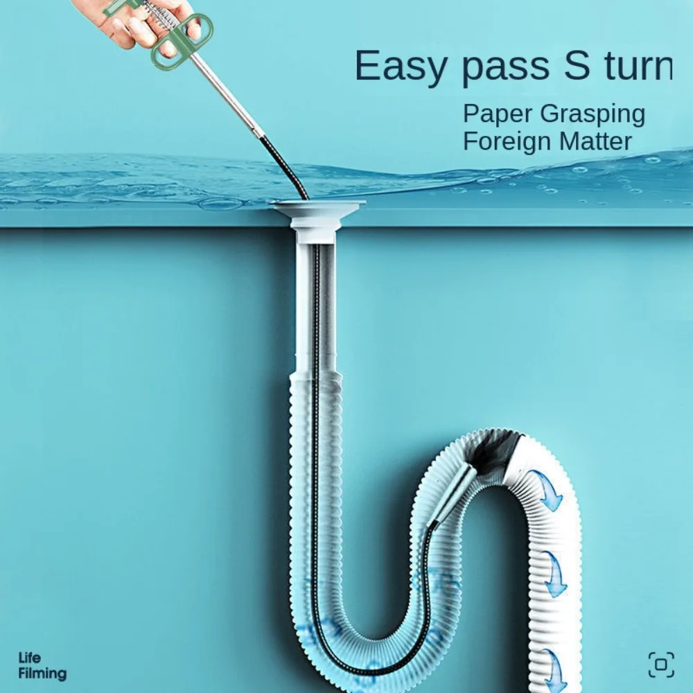 Multi-function Household Pipe Dredger Bendable Portable Sewer Cleaning Special Tool Kitchen Accessories