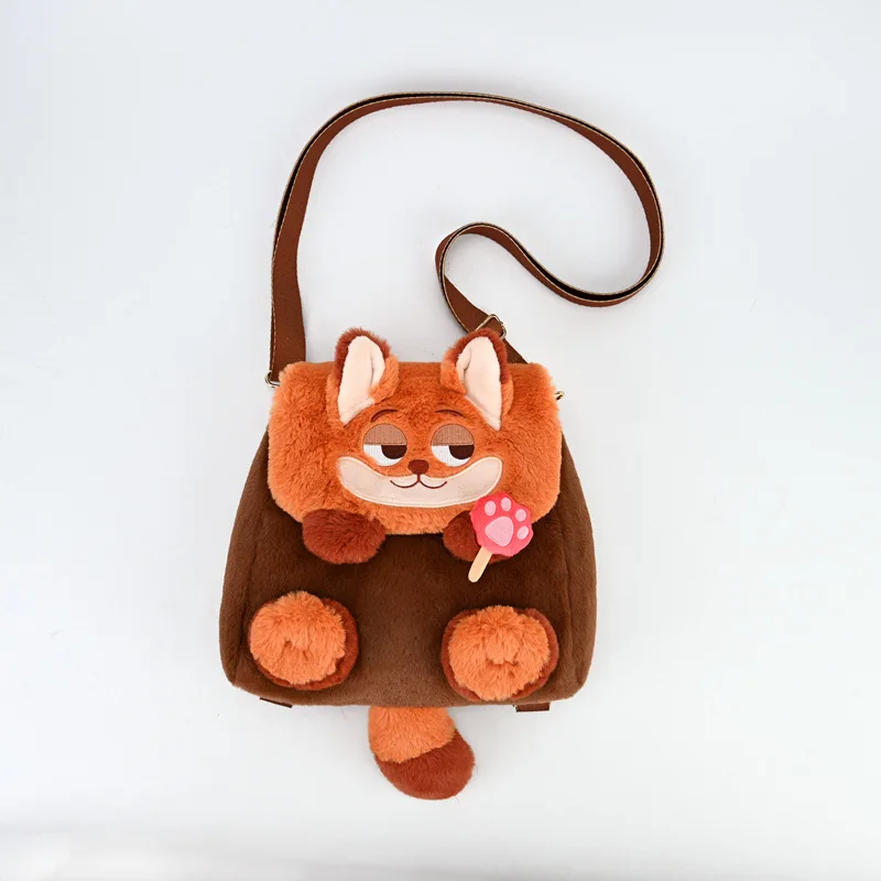 Disney Zootopia Nick Fox Shoulder Bag Cute Women Girls Fashion Handbag Casual Crossbody Daypack