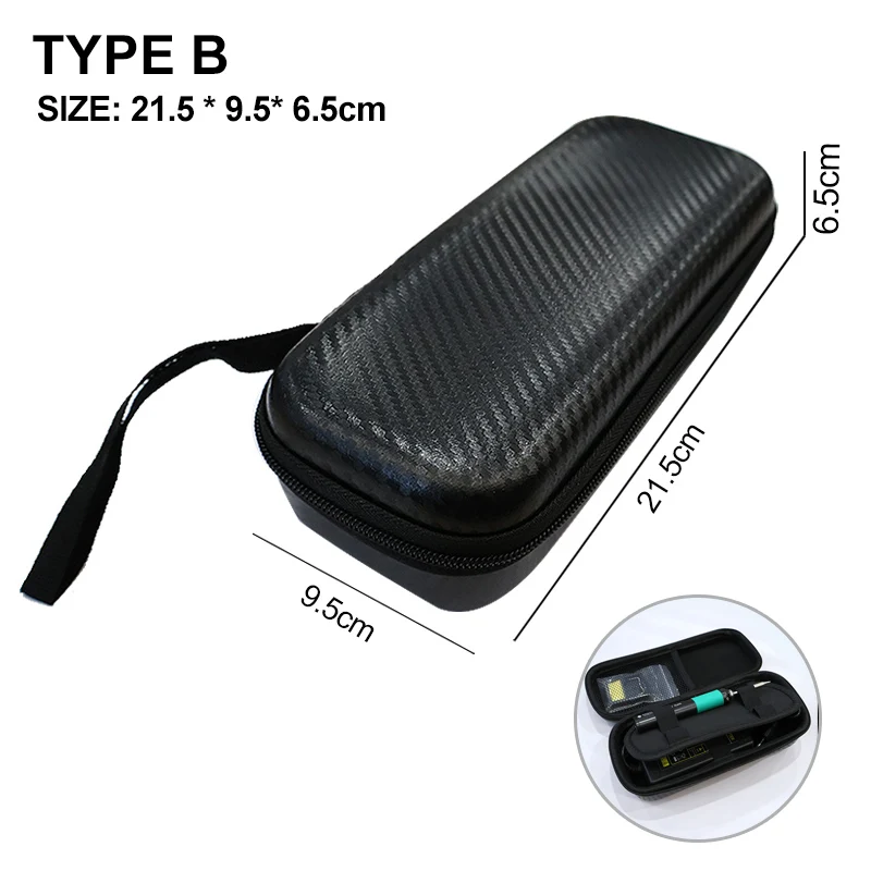 Portable Small Zipper Tool Pouch Organizer Storage Bag For TS100 TS80 TS101 T12 SH72 Pine64 Pinecil Soldering Screwdriver