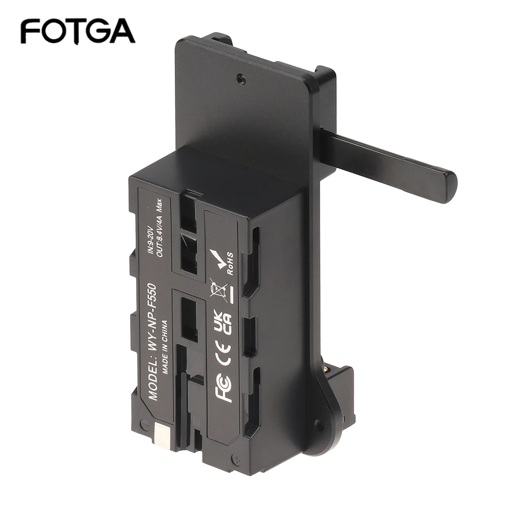 

FOTGA For Sony NP-F Battery Monitors Cameras V-Lock Battery Plate Adapter V Mount Plate Battery Buckle Power Supply System Dummy