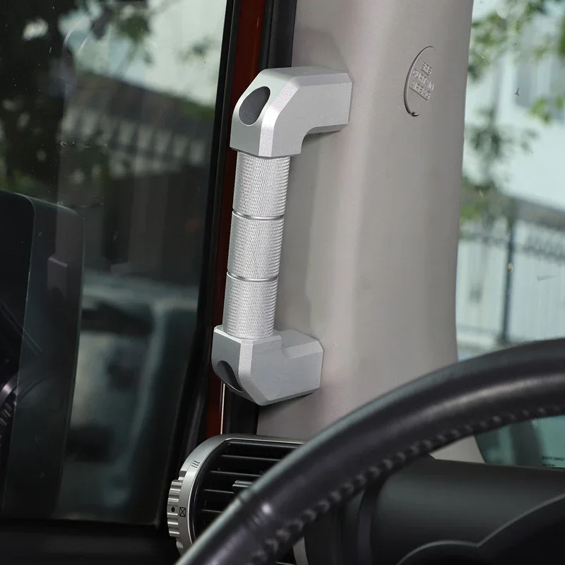 ل 2007-2021 تويوتا FJ كروزر سبائك الألومنيوم الأحمر/الفضة تصفيف السيارة A-عمود غطاء مقبض ملصق تعديل السيارة الملحقات